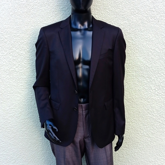 HUGO BOSS MEN'S SUPER 120'S LUXURY BLAZER W/GUABELLO ITALIAN FABRIC (TURKEY) - Picture 3 of 17